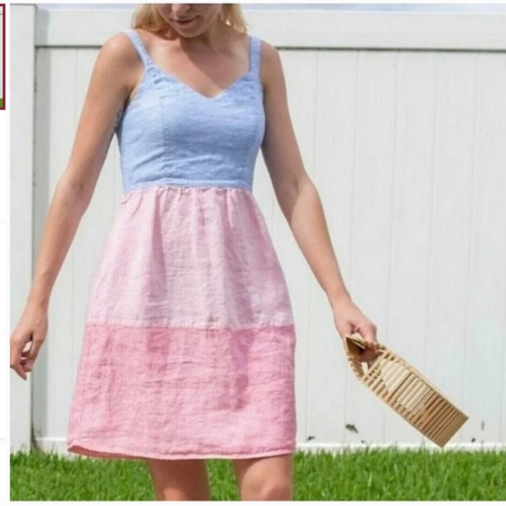 Cynthia Rowley Tiered Linen Dress